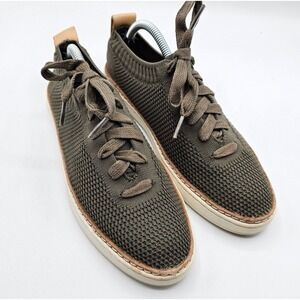 UGG Sidney Sneakers Womens Size 7 Green Knit Lace Up Casual Breathable 1095092